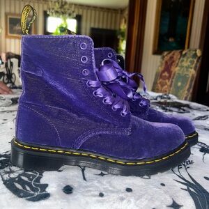 1460 Purple Pascal Velvet Dr. Martens